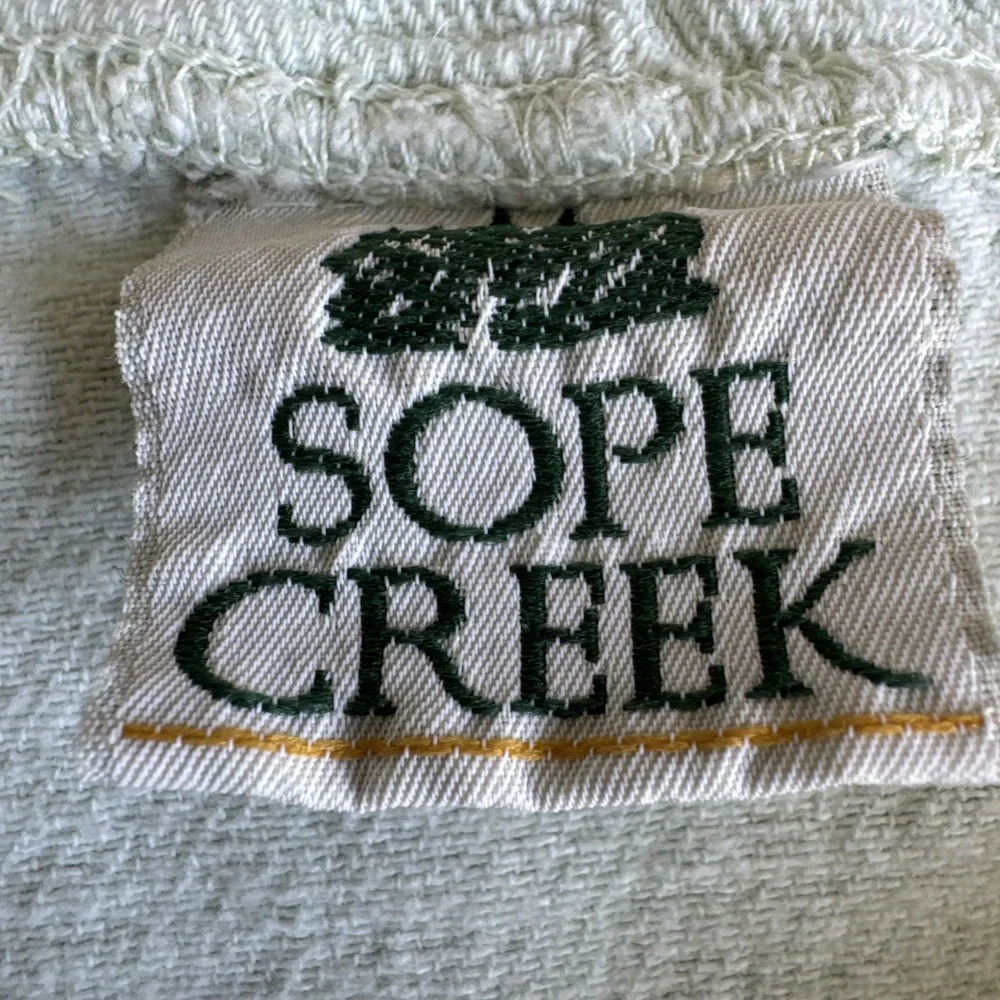 Vintage Sope Creek Sanibel Island Palm Tree Green Sweater Sz‎ L Made In USA